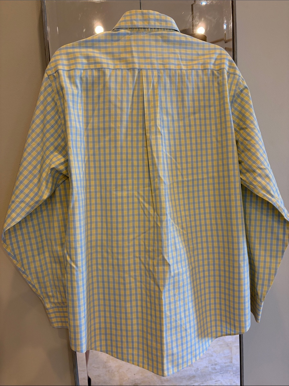 Brooks Brothers Light Blue & Yellow Check Dress Shirt - Picture 3 of 3